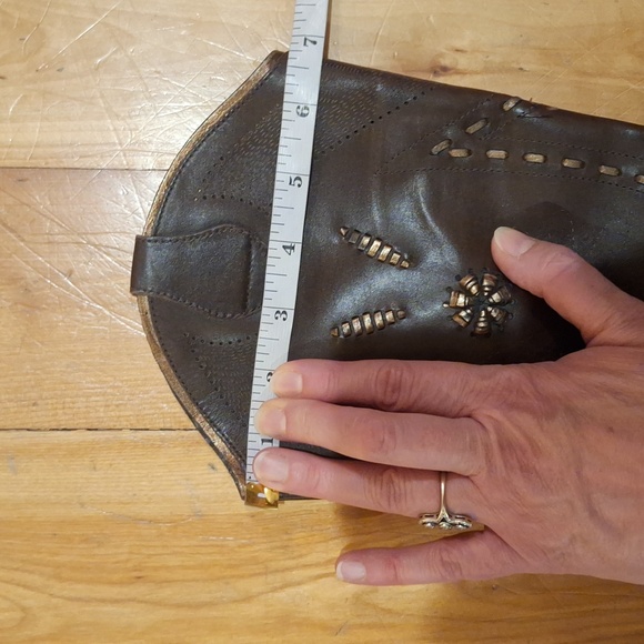 Y2K BCBGirls Brown Leather Cowboy Boots Size 8.5 B - Picture 13 of 13